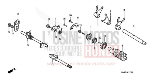 BARILLET DE SELECTION VT1100C2X de 1999